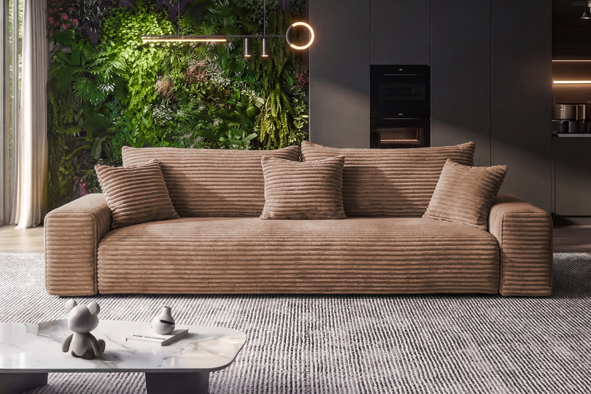 Sofa CORDO von Sofiland – Schlafsofa mit Bettkasten, Cord-Stoffsofa 26