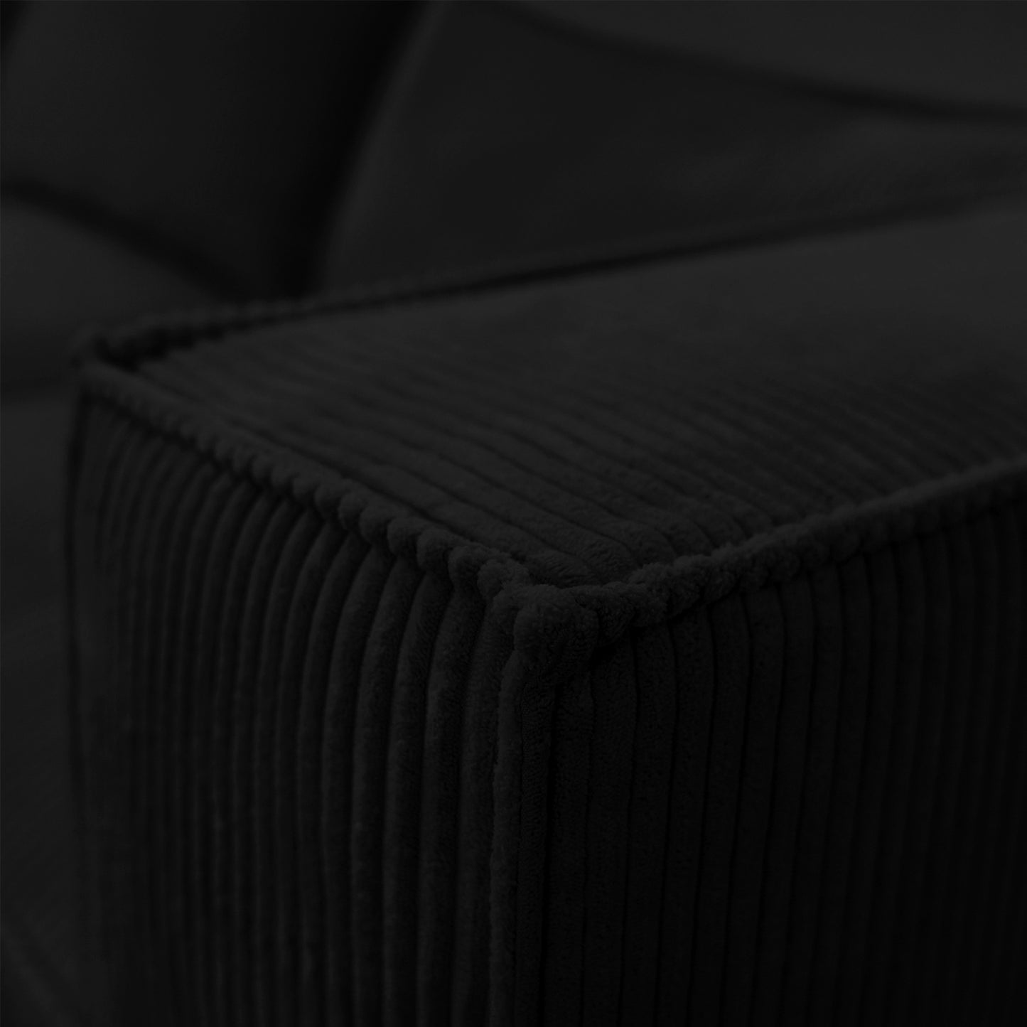 Sofa MODULO 3S 210 x 105 cm Lincoln Czarny 100 – Nowoczesny styl wypoczynkowy