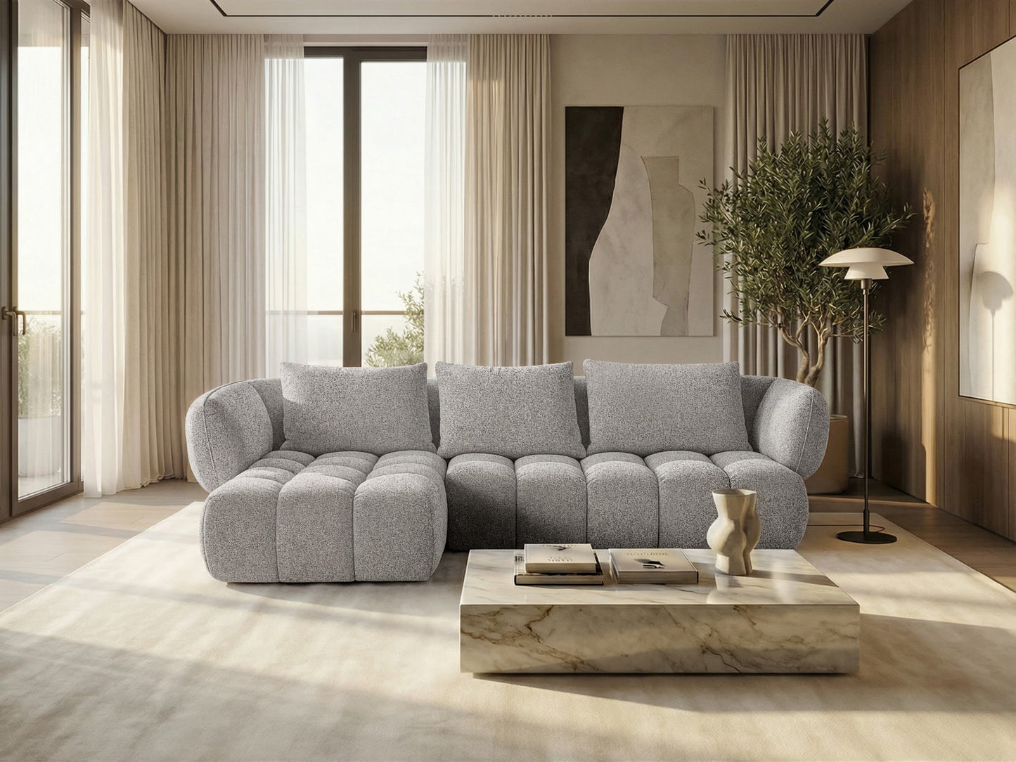 Narożnik SAVIO - lewy - 250x168 cm - Sofa designerska HR
