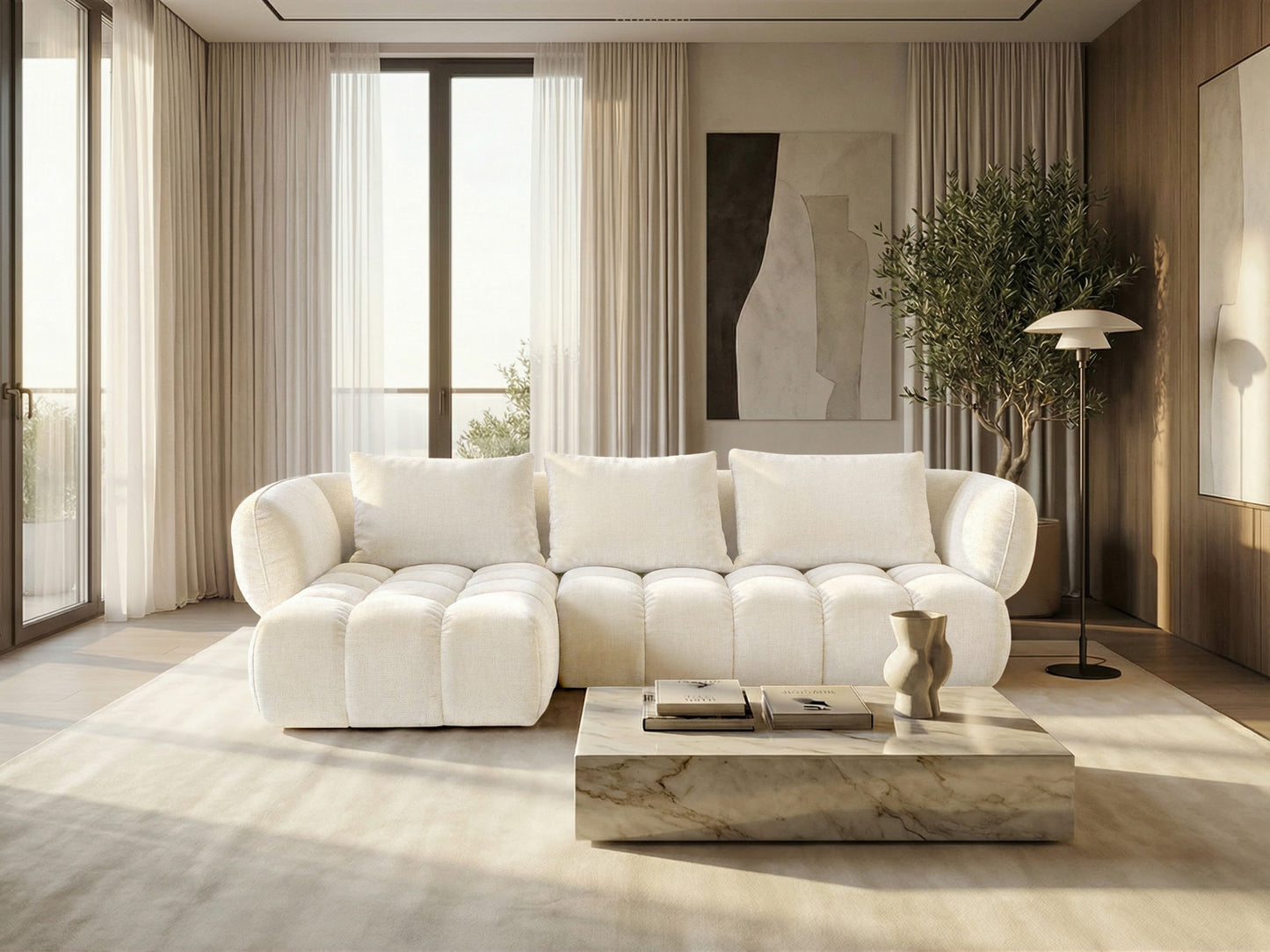 Narożnik SAVIO - lewy - 250x168 cm - Sofa designerska HR