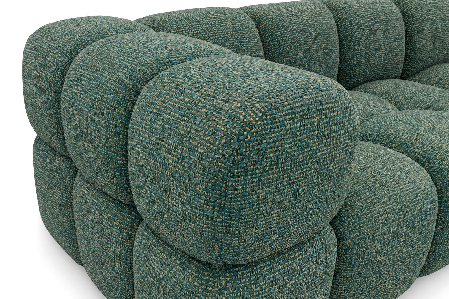 Kanapa narożna AVERRO 280 x 150 cm  – nowoczesna kanapa typu „bubble”