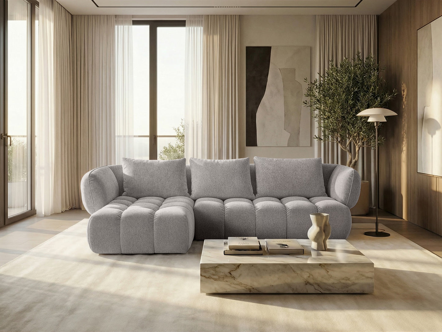 Narożnik SAVIO - lewy - 250x168 cm - Sofa designerska HR