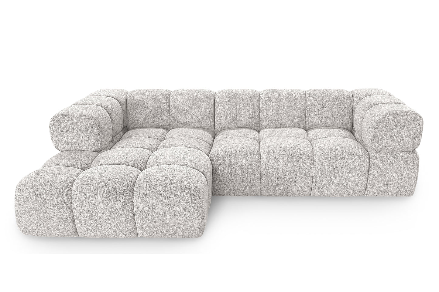 Kanapa narożna AVERRO 280 x 150 cm  – nowoczesna kanapa typu „bubble”