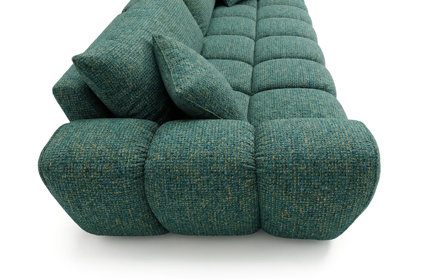 Sofa COSMO LUXURY — rozkładana sofa 240 cm Puente 33 zielona