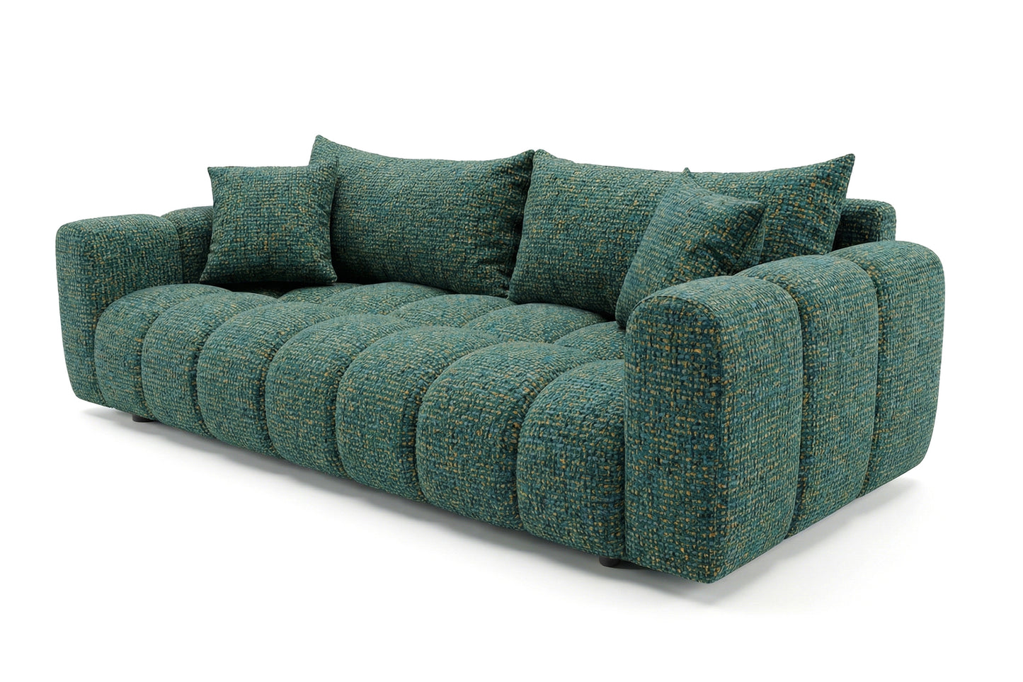 Sofa COSMO LUXURY — rozkładana sofa 240 cm Puente 33 zielona