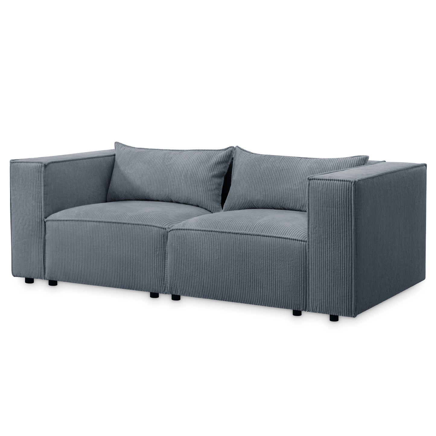 Sofa MODULO 3S 210 x 105 cm Lincoln Czarny 100 – Nowoczesny styl wypoczynkowy