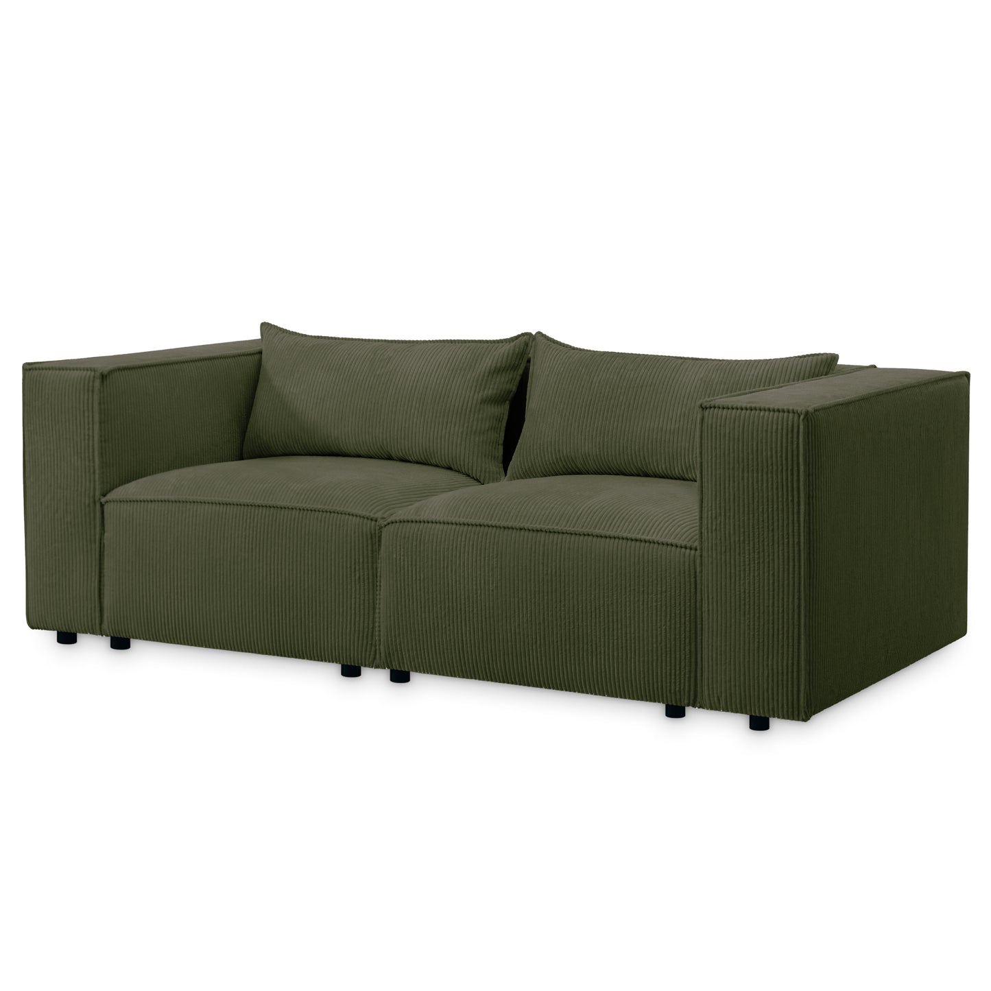 Sofa MODULO 3S 210 x 105 cm Lincoln Czarny 100 – Nowoczesny styl wypoczynkowy