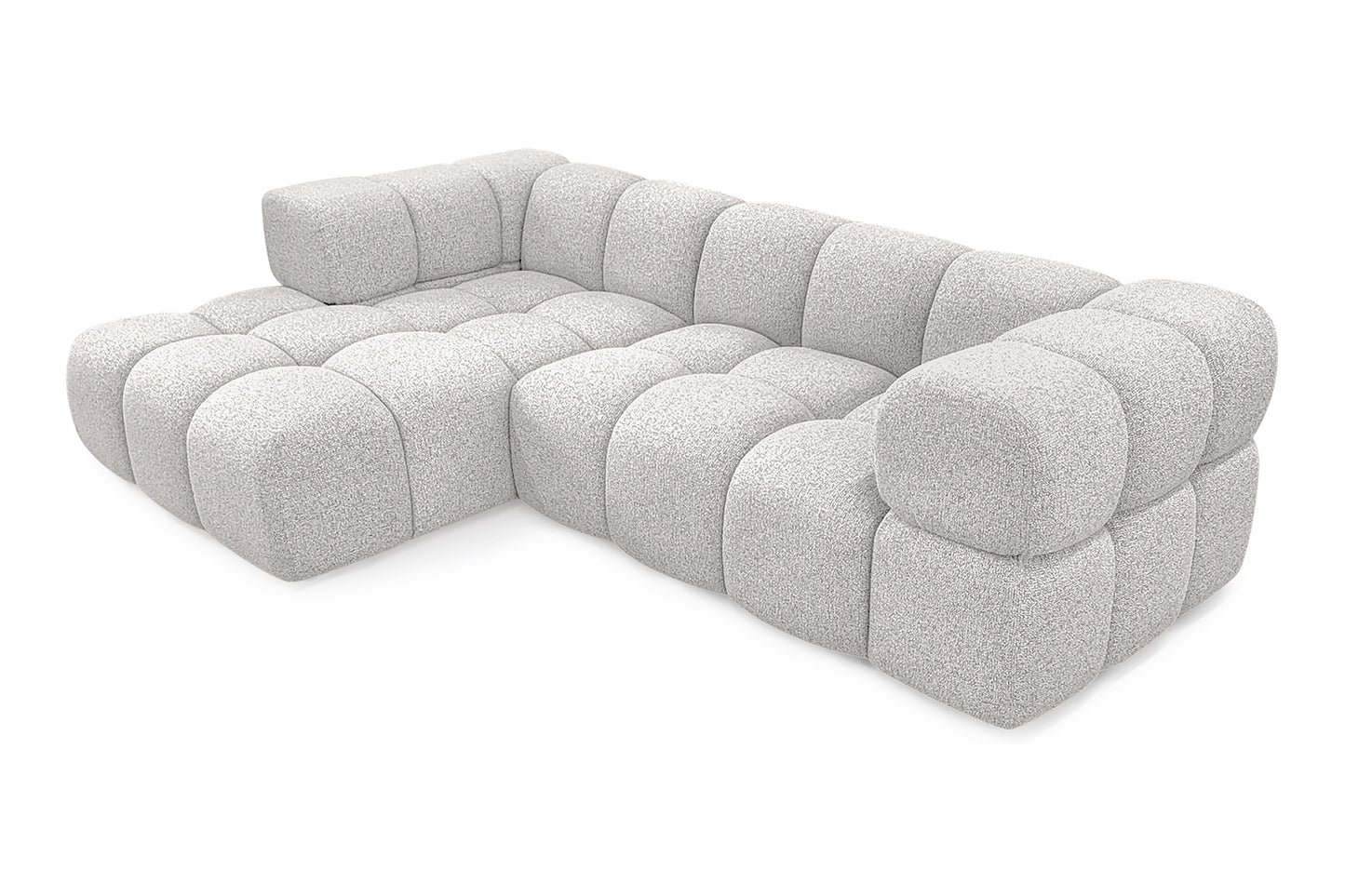 Kanapa narożna AVERRO 280 x 150 cm  – nowoczesna kanapa typu „bubble”