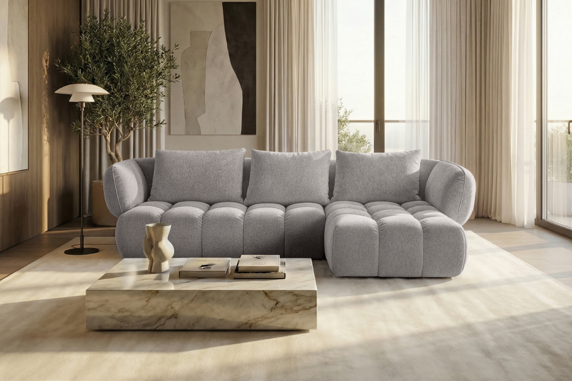 Narożnik SAVIO -  prawy - 250x168 cm - Sofa designerska HR