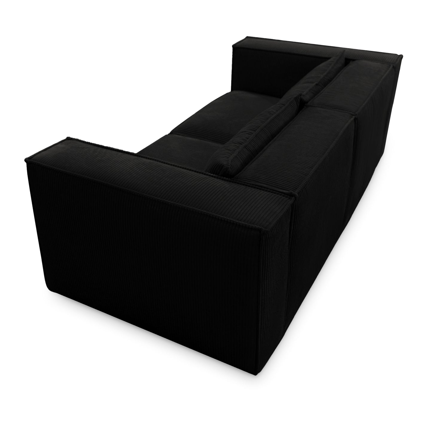 Sofa MODULO 3S 210 x 105 cm Lincoln Czarny 100 – Nowoczesny styl wypoczynkowy