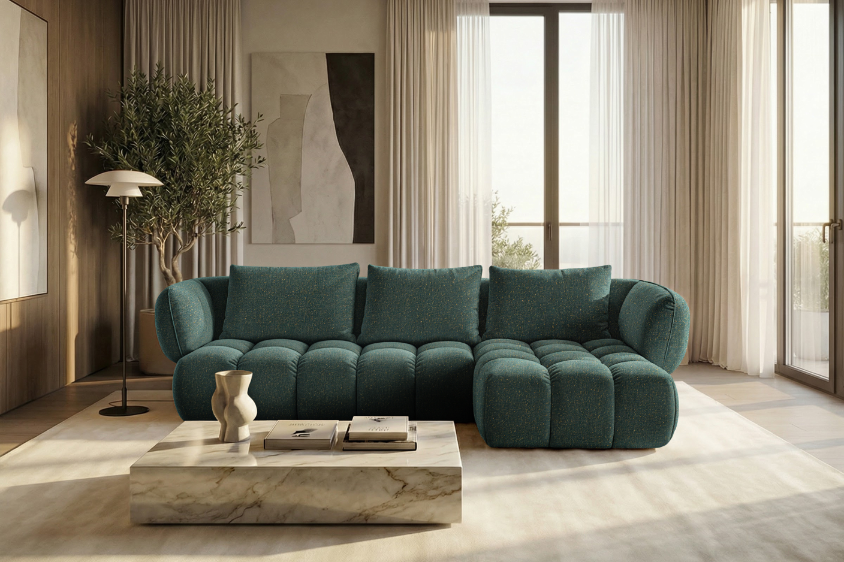 Narożnik SAVIO -  prawy - 250x168 cm - Sofa designerska HR