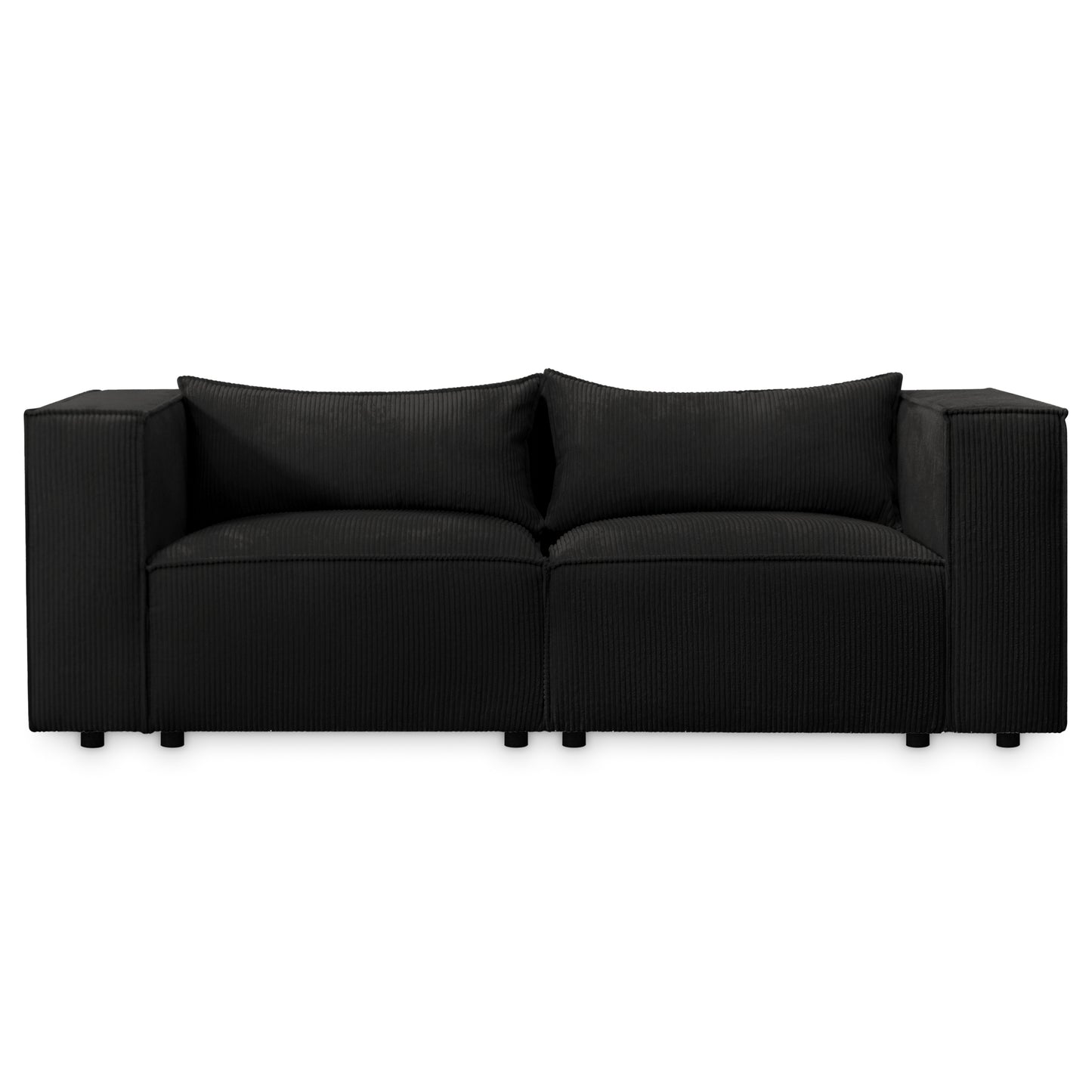 Sofa MODULO 3S 210 x 105 cm Lincoln Czarny 100 – Nowoczesny styl wypoczynkowy