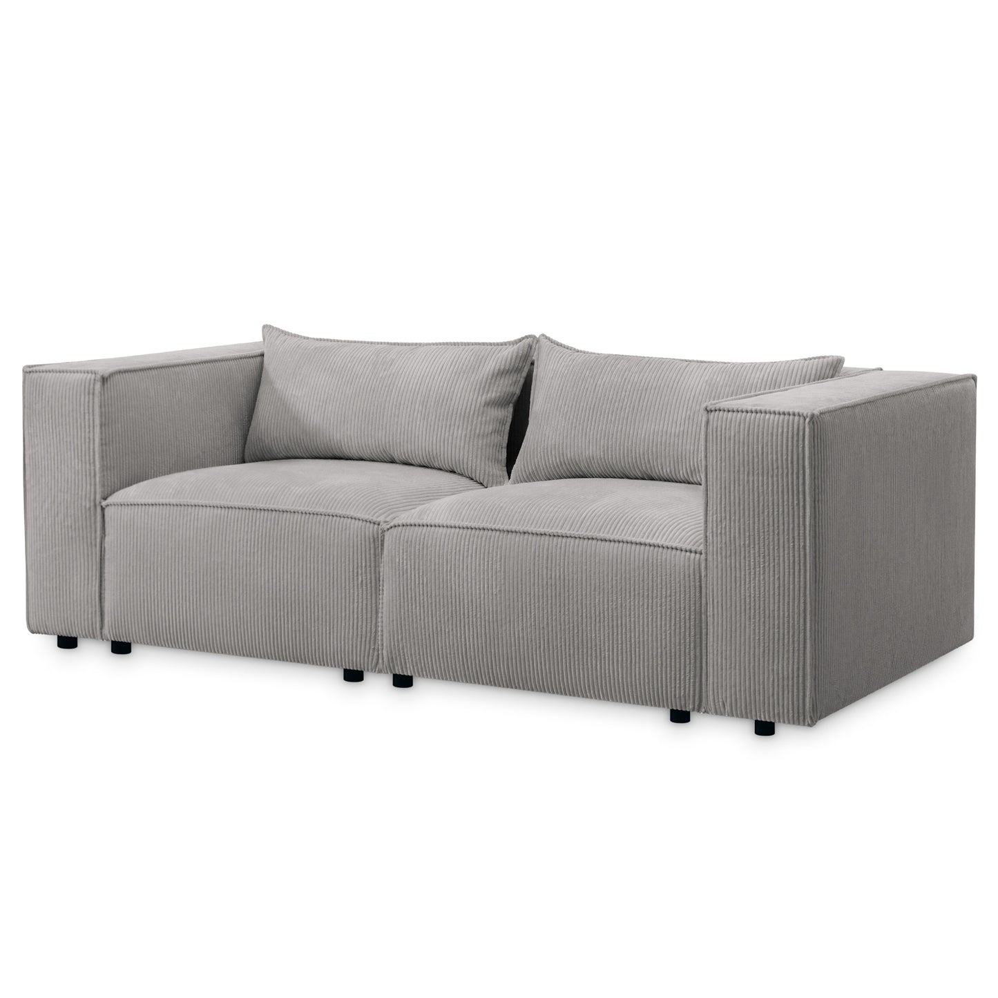 Sofa MODULO 3S 210 x 105 cm Lincoln Czarny 100 – Nowoczesny styl wypoczynkowy