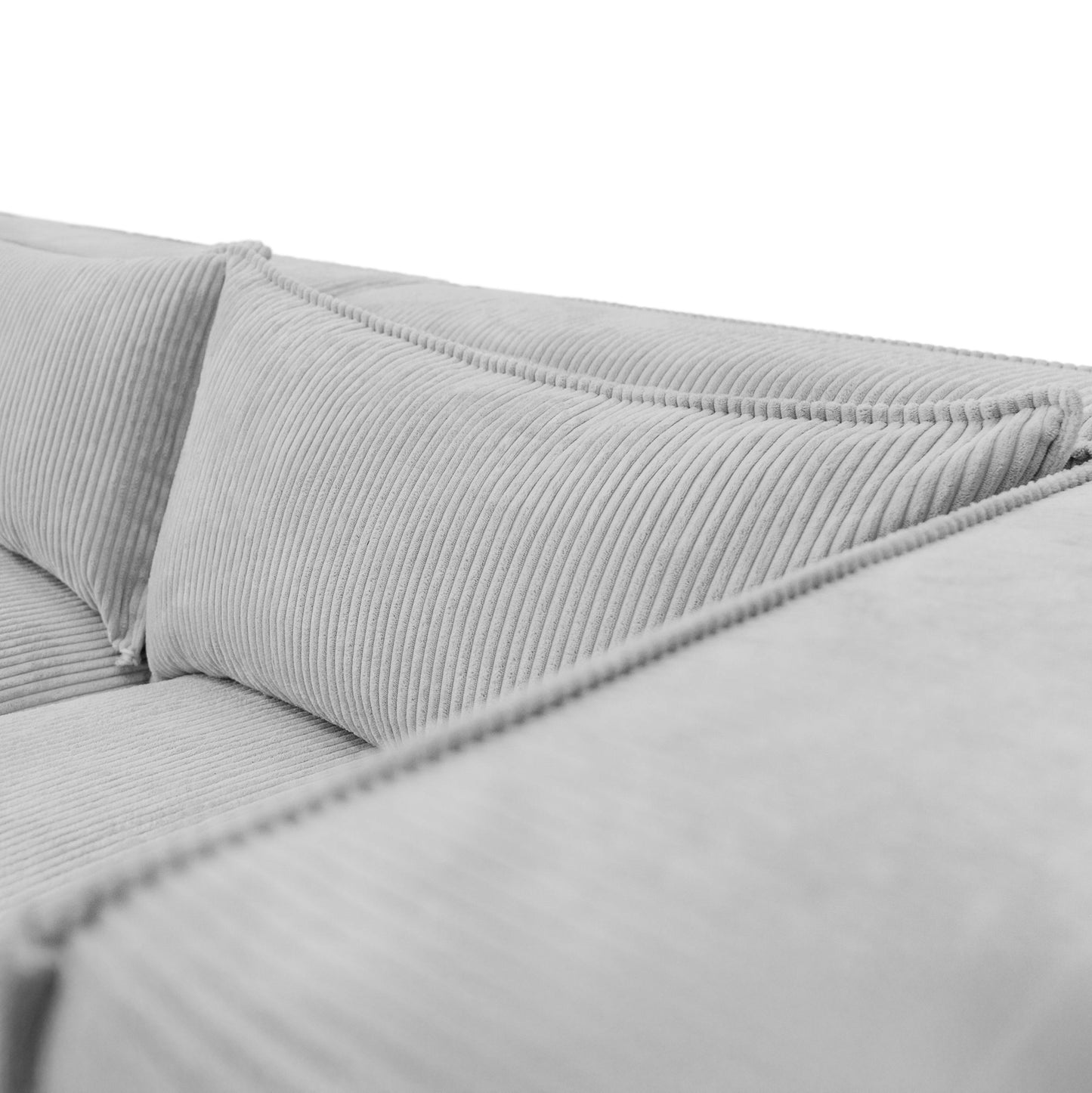 Sofa MODULO 4S 290 x 105 cm Lincoln Czarny 100 – Nowoczesny styl wypoczynkowy