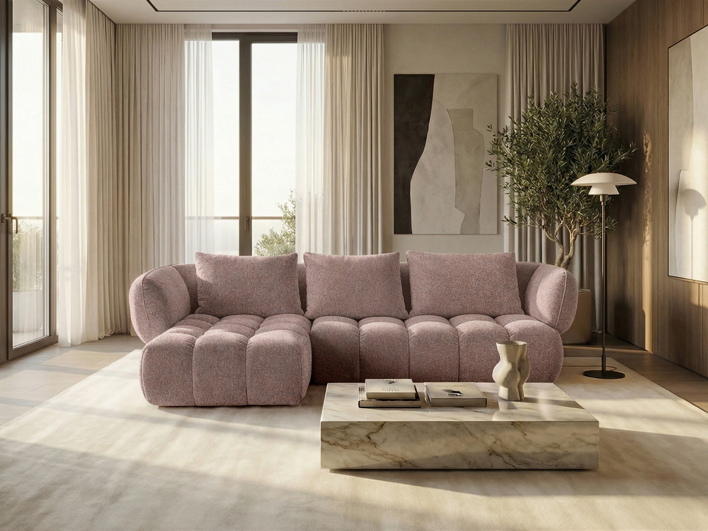 Narożnik SAVIO - lewy - 250x168 cm - Sofa designerska HR