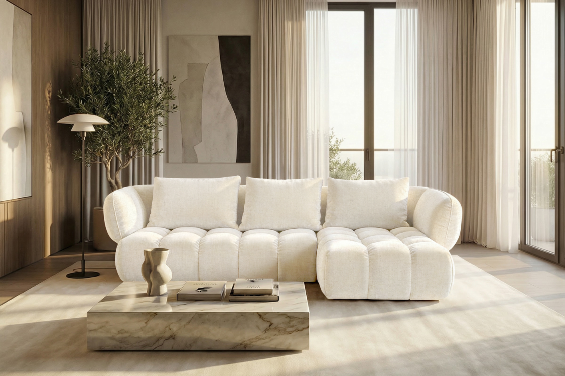 Narożnik SAVIO -  prawy - 250x168 cm - Sofa designerska HR